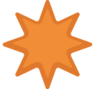 Eight-Pointed Star Emoji, Facebook style