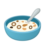 Bowl with Spoon Emoji, Google style