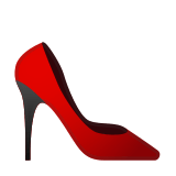High-Heeled Shoe Emoji, Google style