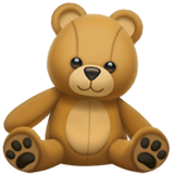 Teddy Bear Emoji, Apple style