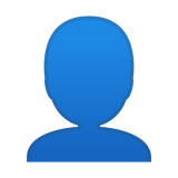 Bust in Silhouette Emoji, Google style