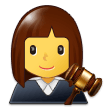 Woman Judge Emoji, Samsung style