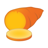 Roasted Sweet Potato Emoji, Google style