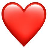 Heart Emoji, Apple style