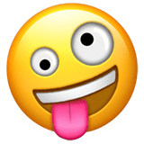 Zany Face Emoji, Apple style