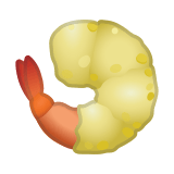 Fried Shrimp Emoji, Google style