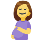 Pregnant Woman Emoji, Facebook style
