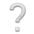 White Question Mark Emoji, LG style