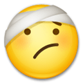 Face with Head-Bandage Emoji, LG style