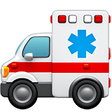 Ambulance Emoji, Apple style