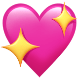 Sparkle Heart Emoji, Apple style