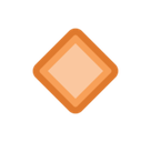Small Orange Diamond Emoji, Facebook style