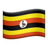 Flag: Uganda Emoji, Apple style