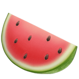 Watermelon Emoji, Apple style