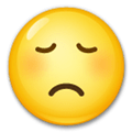 Disappointed Face Emoji, LG style