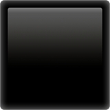 Black Large Square Emoji, Apple style