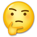 Thinking Face Emoji, LG style