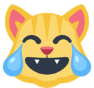 Laughing Cat Emoji, Facebook style