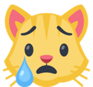 Crying Cat Face Emoji, Facebook style