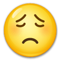 Worried Face Emoji, LG style