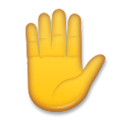 Raised Hand Emoji, LG style