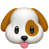 Dog Face Emoji, Apple style
