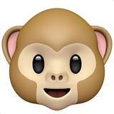 Monkey Face Emoji, Apple style