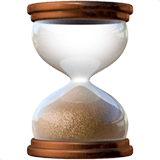 Hourglass Done Emoji, Apple style