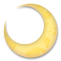 Crescent Moon Emoji, LG style
