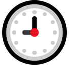 Nine O’Clock Emoji, Microsoft style