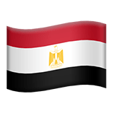 Flag: Egypt Emoji, Apple style