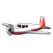 Small Airplane Emoji, Samsung style
