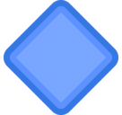 Large Blue Diamond Emoji, Facebook style