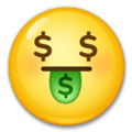 Money-Mouth Face Emoji, LG style