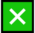 Cross Mark Button Emoji, Microsoft style