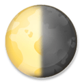 Last Quarter Moon Emoji, LG style