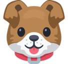Dog Face Emoji, Facebook style