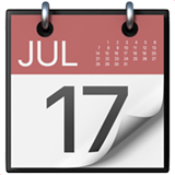 Tear-Off Calendar Emoji, Apple style
