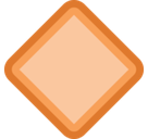 Large Orange Diamond Emoji, Facebook style