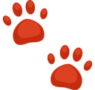 Paw Prints Emoji, Facebook style