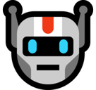 Robot Face Emoji, Microsoft style