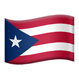 Flag: Puerto Rico Emoji, Apple style