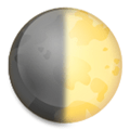 First Quarter Moon Emoji, LG style