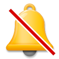 Bell with Slash Emoji, LG style