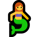 Merperson Emoji, Microsoft style