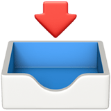 Inbox Tray Emoji, Apple style