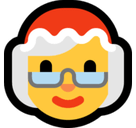 Mrs. Claus Emoji, Microsoft style