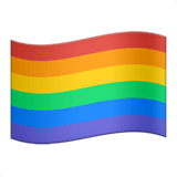 Rainbow Flag Emoji, Apple style