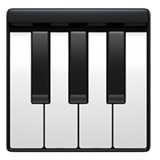 Musical Keyboard Emoji, Apple style