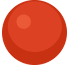 Red Circle Emoji, Facebook style